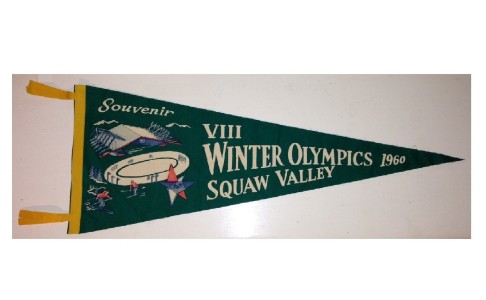 Cronk Family Donation ~ The very rare, green Olympic pennant