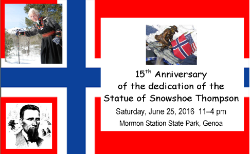 Coming Soon ~ Snowshoe Thompson Event!